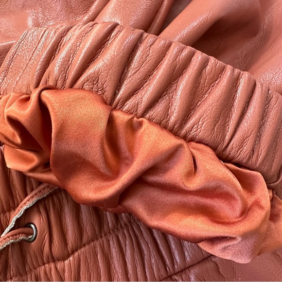 JOIE Caramel Faux Leather Jogger Style Pants - Picture 7 of 9